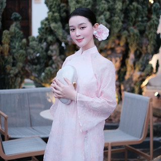 Áo Dài Diễm Châu - EDINI - A1658 - A1692PK - Hồng