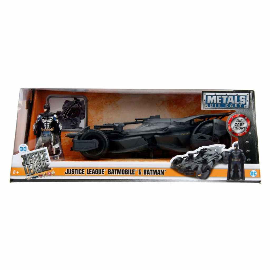 Đồ Chơi Xe Mô Hình JADA TOYS DC Comics Batman Justice League Batmobile W/Batman Figure 1:24 99232 - 