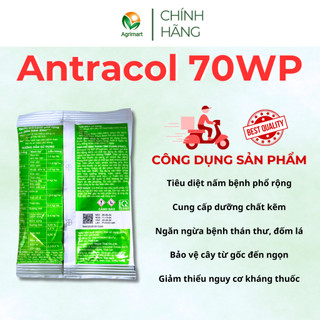 Thuốc trừ bệnh Antracol 70WP - Phòng trừ Nấm bệnh Vàng lá thối rễ Phục hồi sau bệnh - 100gr