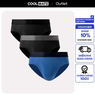 [Mua 2 giảm 10%] Combo 3 Quần Lót Nam Brief Excool Function Nhanh khô, Thoáng khí Coolmate