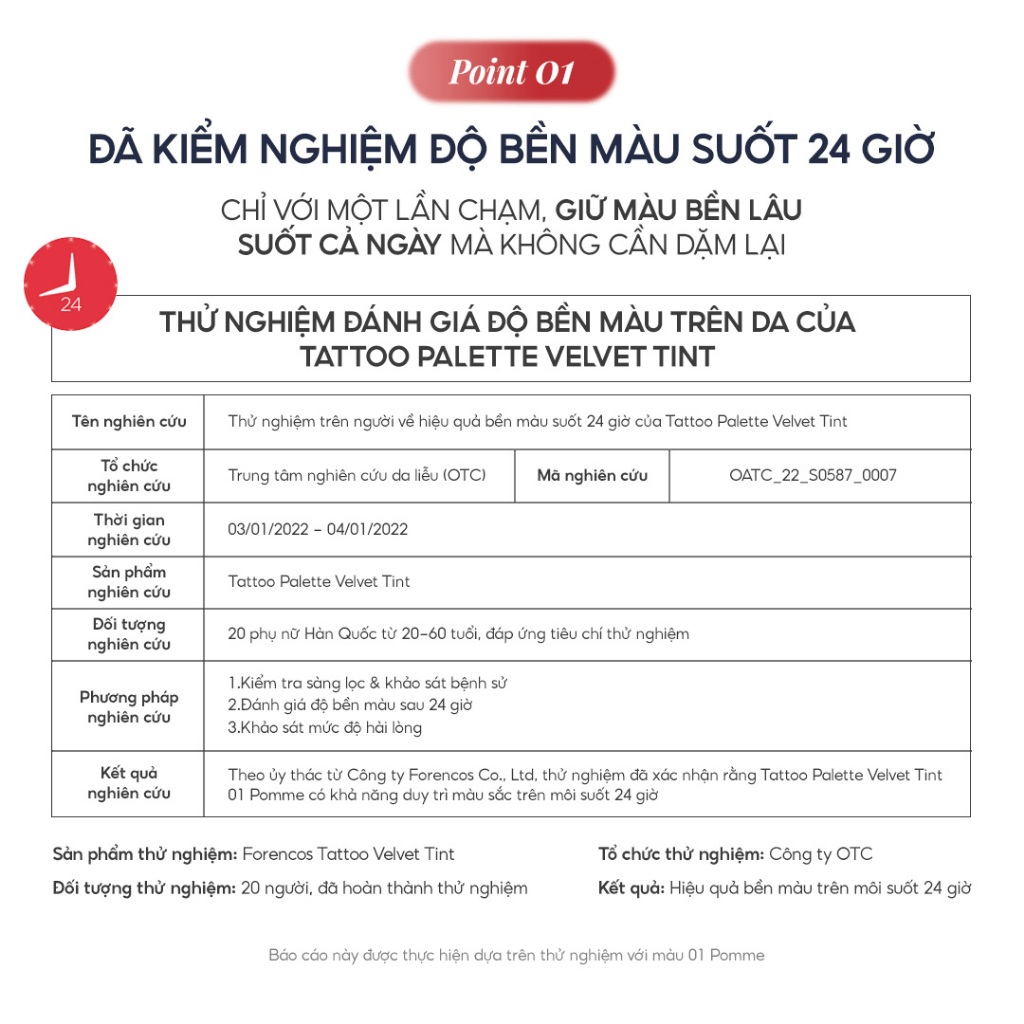 [FORENCOS] Son Kem Siêu Lì Tattoo Clair Velvet Tint Phù Hợp Với Mọi Phong Cách 4g | BigBuy360 - bigbuy360.vn