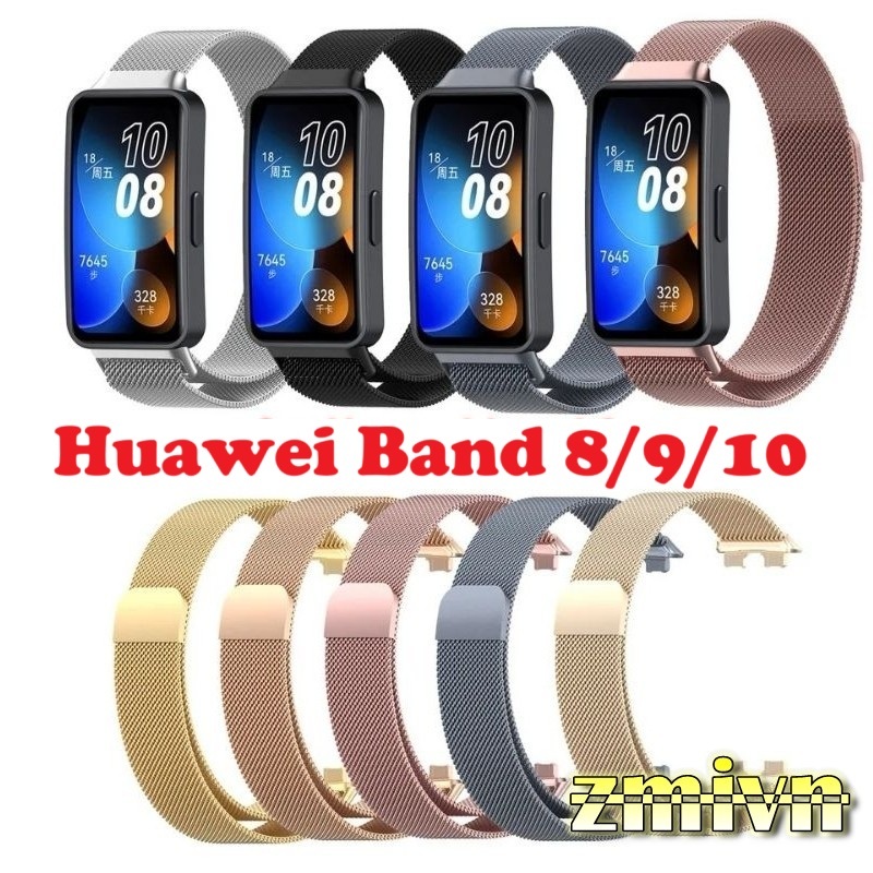 Dây đeo Milanese thép lưới Huawei Band8 Huawei Band 10 Band 9 / Band8