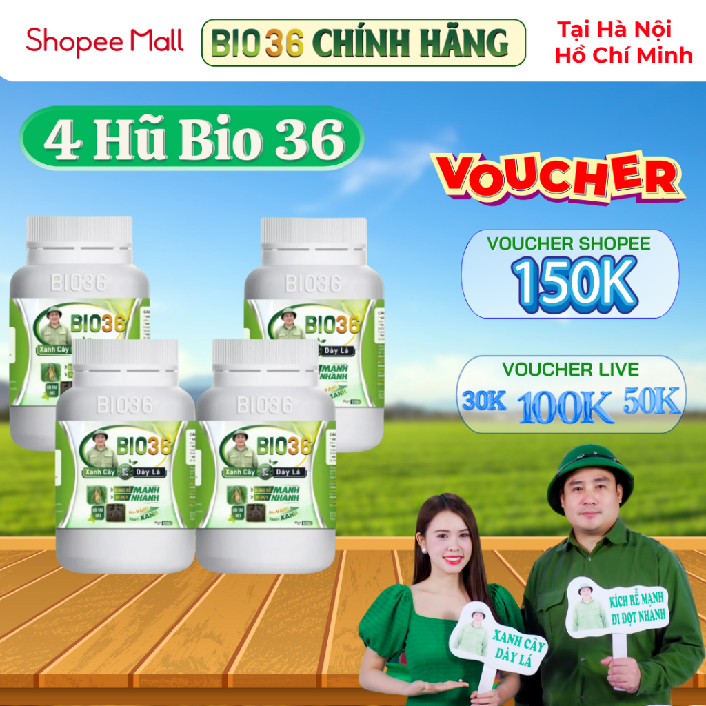 [Bio36 Mua 3 Tặng 1] Bio 36 Kích Rễ Mạnh – Đẩy Đọt Nhanh - Phục Hồi Cây Trồng