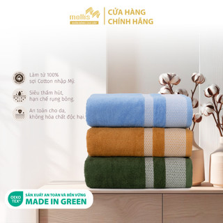Khăn tay cotton 34x50cm khăn cao cấp mềm mịn thấm hút không ra màu không xù đổ lông gia đình spa khách sạn hm1k