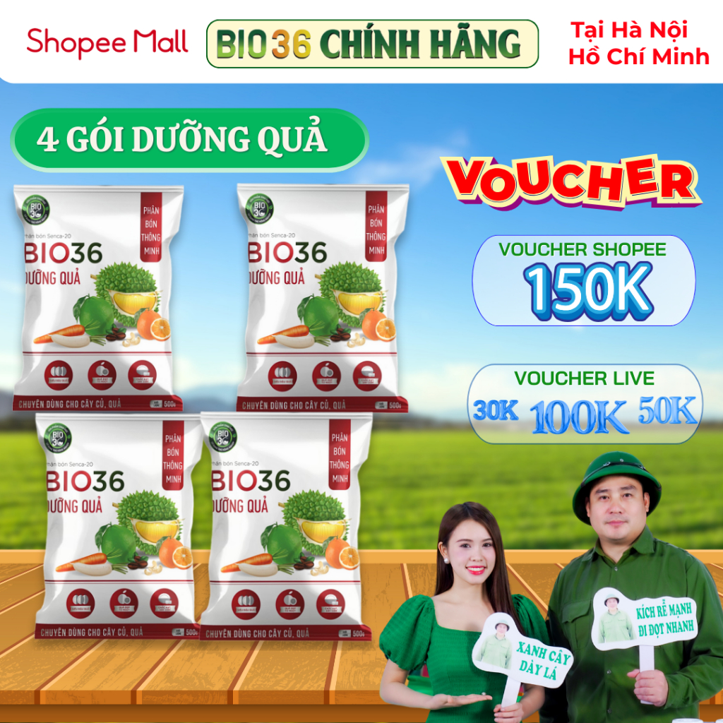 Bio 36 Dưỡng Quả Loại 500gram - Bio36 Mua 3 Tặng 1