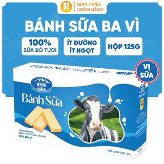 Bánh Sữa Ba Vì Truyền Thống Hương Vị Đậm Đà Chuẩn Ba Vì Hộp 125g Hàng Chuẩn Chính Hãng