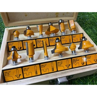 INGCO Bộ 12 mũi phay gỗ 6MM AKRT12141 <HÀNG CHÍNH HÃNG>