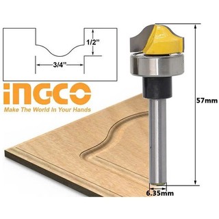 INGCO Bộ 12 mũi phay gỗ 6MM AKRT12141 <HÀNG CHÍNH HÃNG>