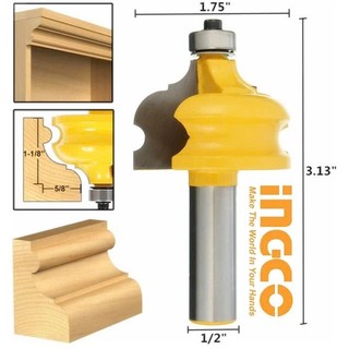 INGCO Bộ 12 mũi phay gỗ 6MM AKRT12141 <HÀNG CHÍNH HÃNG>