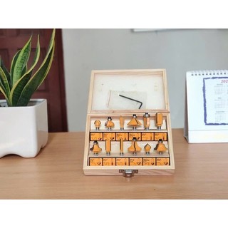 INGCO Bộ 12 mũi phay gỗ 6MM AKRT12141 <HÀNG CHÍNH HÃNG>