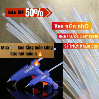 Combo 50-200 cây keo nến/keo nhiệt nhỏ kích thước 0.68×~30cm