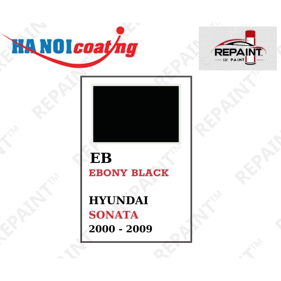 Sơn Xịt Xóa Vết Xước cho xe HYUNDAI SONATA màu ĐEN BÓNG mã màu EB - EBONY BLACK chính hãng REPAINT