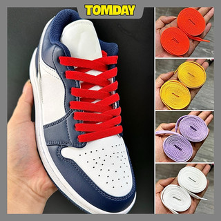 [Tomday] Dây Giày Bản Dẹt Nhiều Màu Độ Dài 120cm 160cm Dùng Buộc Cho Các Loại Giày Sneakers