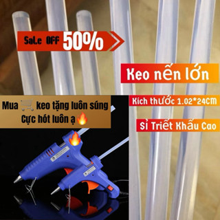  50-200cây keo nến lớn kích thước 1.02×~24cm 