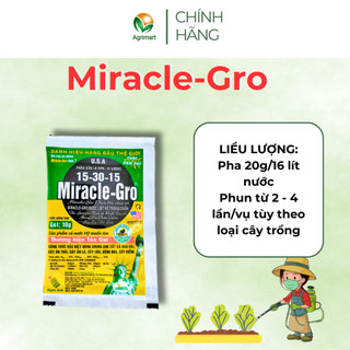 Phân bón lá hỗn hợp - Miracle-Gro Ra rễ nhiều mập thân xanh lá lớn trái đẹp bông - 10gr