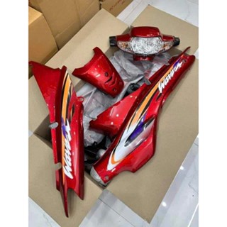 Dàn áo wave alpha/wave nhỏ/wave Thái 110/ZX Đỏ Candy- Đầu 2 bóng ( Không kèm chóa đèn)