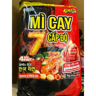Lốc 10gói Mì Cay Koreno Jumbo 7 Cấp Độ Hương Vị Chua Cay 101g