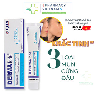  Derma Forte Giảm Mụn - Gel Giảm Mụn Giảm Thâm Derma Forte 15g 