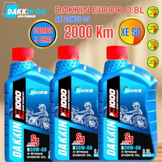 COMBO 3 CHAI DẦU NHỚT DAKKIN E1000 20W50 SJ