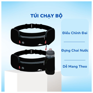Túi Chạy Bộ Đeo Hông Nam Nữ Phản Quang 360 Độ Vải Dù Chống Thấm Cao Cấp Dung Tích Siêu Lớn Đựng Điện Thoại Đựng Nước