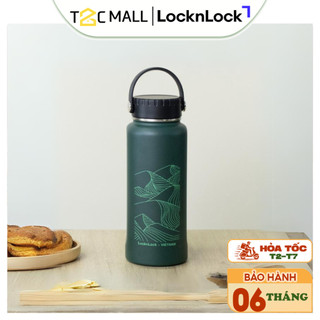  Bình Nước Giữ Nhiệt LocknLock Chính Hãng Có Ống Hút Lọc Trà Cỡ To Có Quai Xách LHC4160DGRN T2C Mall 