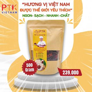 Thịt Chưng Mắm Tép PTK Chuẩn ISO, OCOP - Đặc Sản Việt Nam - Túi 500gr - Mắm Tép Chưng Thịt Ngon