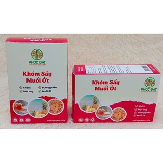 Khóm sấy muối ớt (khóm đã loại bỏ cùi bên trong)hộp 100g