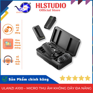  Ulanzi A100 Micro Thu Âm Không Dây Đa Năng HL Studio Bluetooth 5.3 32kHz 16bit 