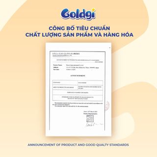 Bỉm Dán GOLDGI Size M ( 66 Miếng ) cao cấp bản Premium