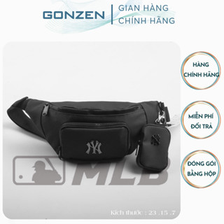 Túi Bao Tử MLB Đeo Bụng Đựng Tiền Bán Hàng Vải Da Chống Nước,Giỏ Đeo Hông Đeo Chéo Đựng Điện Thoại Nhiều Ngăn_GONZEN 01