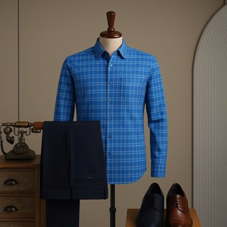 Quần tây trung niên Thái Khang vải dày mềm loại quần tây nam ống suông form rộng rãi QUAN02