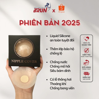 Phụ Kiện Hỗ Trợ: Miếng Dán Bản Tròn cao cấp Có Lỗ Thông Hơi đường kính 8,5cm - Mỏng mềm tàng hình - BRUN