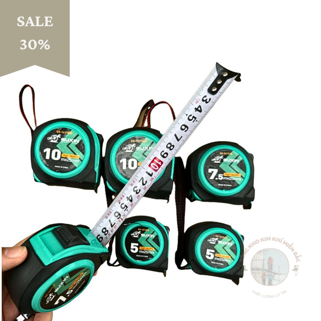Thước đo, thước cuộn, thước lô ban, thước 5m, 7.5m, 10m các cỡ