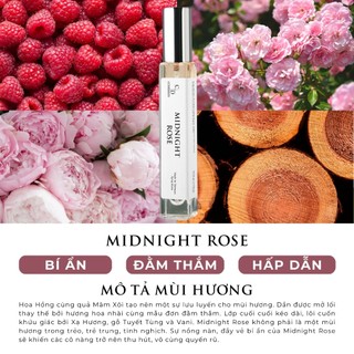 Tinh dầu thơm nữ CODEDECO Midnight Rose 10ml dạng xịt - Bí ẩn, Đằm thắm, Hấp dẫn