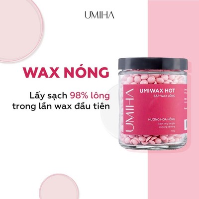 Sáp wax lông nóng UMIHA 105G wax sạch lông Nách, Chân Tay, Bikini, Body, phù hợp cho mọi loại da
