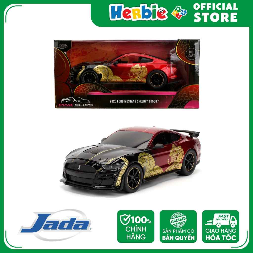Đồ Chơi Xe Mô Hình JADA TOYS Pink Slips 2020 Ford Mustang Shelby Cobra GT500 - Year of Snake 1:24 36