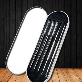 Bộ nhíp lấy mụn 5 chi tiết - Bộ nhíp nặn mụn gắp mụn 