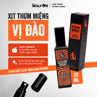  Xịt Thơm Miệng Kissing Spray LYD Wolf ON Hương Juicy Peach Vị Đào Mọng Ngọt Ngào Thơm Mát Sảng Khoái Nhỏ Gọn 20ml 