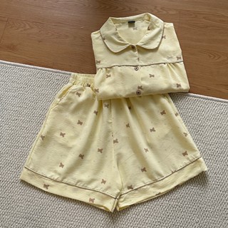 [Bảng màu 2] Bộ đồ ngủ nữ, đồ mặc nhà mùa hè Jemcloset ,chất vải Đũi Hàn mịn, form dáng rộng thoải mái PAMMI - 8181