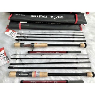 Cần Orca Travel - 6 khúc sài 2 size (lắp 5 khúc dài 1m73 - lắp 6 khúc dài 1m88) chuyên lure
