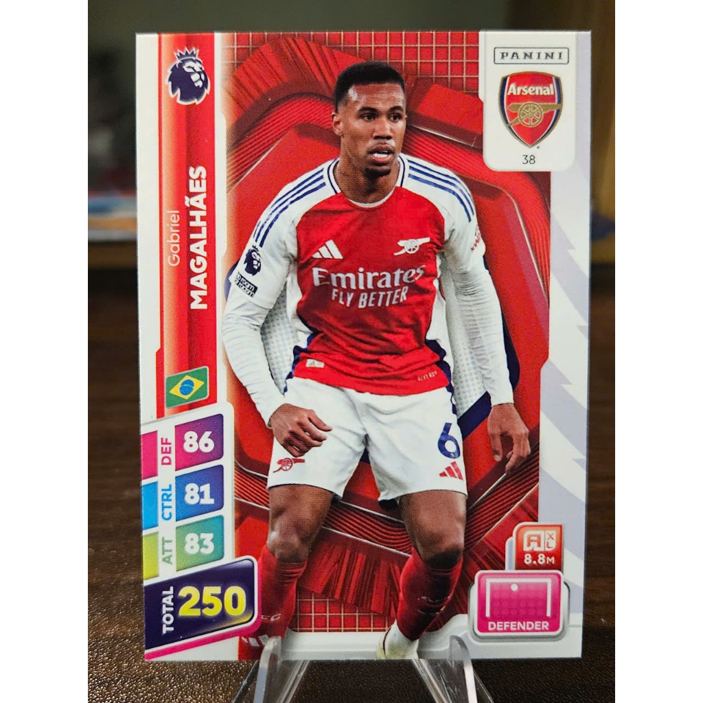 Thẻ Gabriel Magalhaes Panini Plus Premier League 2024/2025 (Arsenal) (24/25)