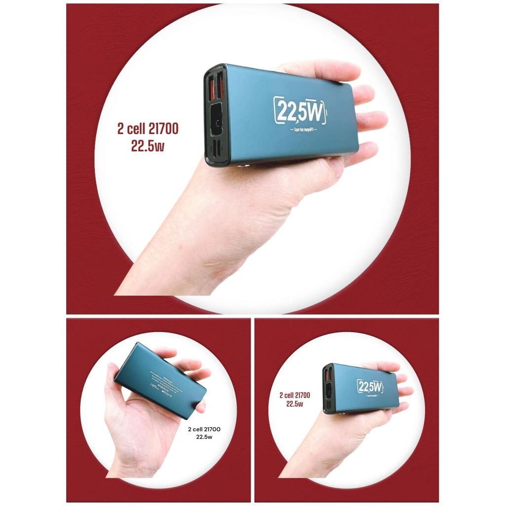 Box Sạc Dự Phòng DIY 2 Pin 21700 Nhôm