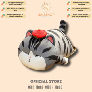 [Bán Chạy] Gấu bông Mèo Hoàng thượng nằm - thú nhồi bông lông mịn cao cấp – size 50cm 60cm 80cm 1m – gối ôm dễ thương