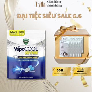 Kẹo Ngậm Ho Vicks VapoCOOL Max Strength Gói 200 Viên