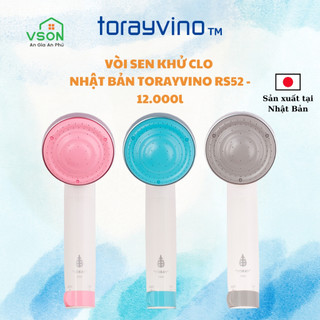 Vòi sen tắm nhật bản khử clo torayvino rs52 - bảo vệ làn da và mái tóc - 12000 lít - chính hãng