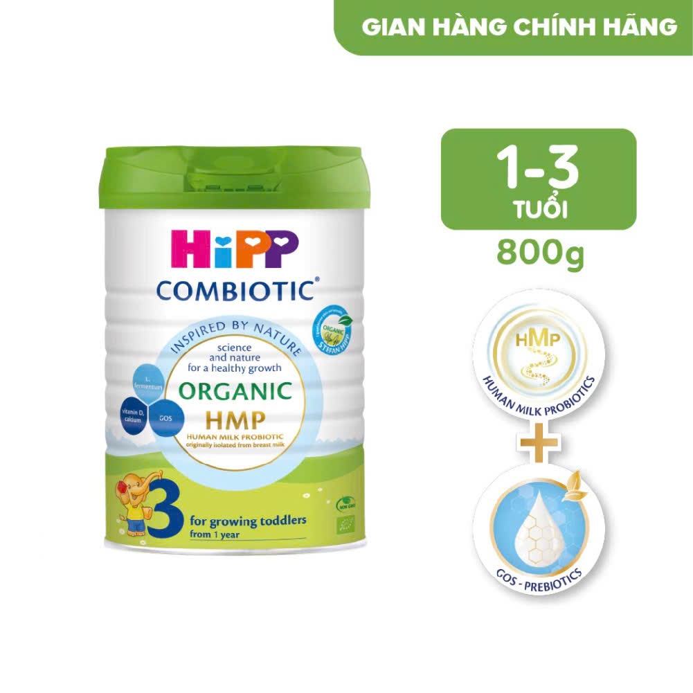 HIPP BÒ - Sữa bột Hipp Combiotic đủ số lon 900g. CHUẨN TEM VẠN AN