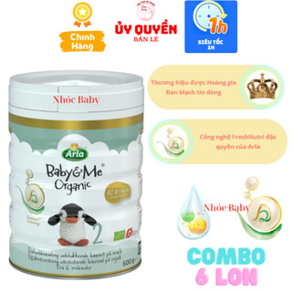 [Combo 6 Lon] Sữa Arla Baby Me Organic số 2 sữa đạm A2 thuần chủng hữu cơ 600g giúp bé tăng cường hệ miễn dịch HiPP