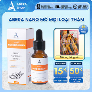  Serum Mờ Thâm Nghệ Đỏ Nano ABERA 15ml - Giúp Mờ Mọi Loại Thâm Thâm Mắt Thâm Sẹo Thâm Mụn Dành Cho Cả Nam Nữ Và Trẻ Em 