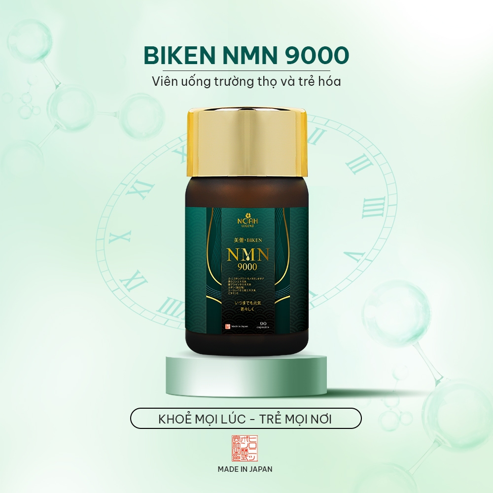 BIKEN NMN 9000 - Viên uống trường thọ và trẻ hóa Nhật Bản