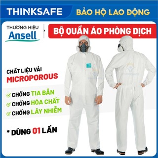 Quần áo phòng dịch AlphaTec 2000, chống hóa chất, chống tia bắn giọt bắn, chống lây nhiễm, bảo hộ lao động cao cấp